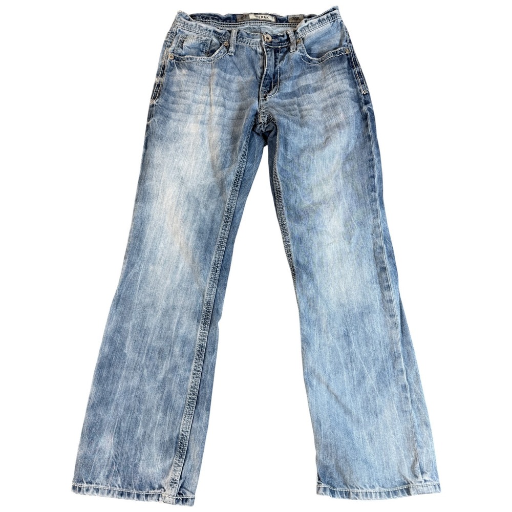 BKE Buckle Derek Jeans‎ Mens 30 (30x31.5) Blue Denim Medium Wash Straight Leg